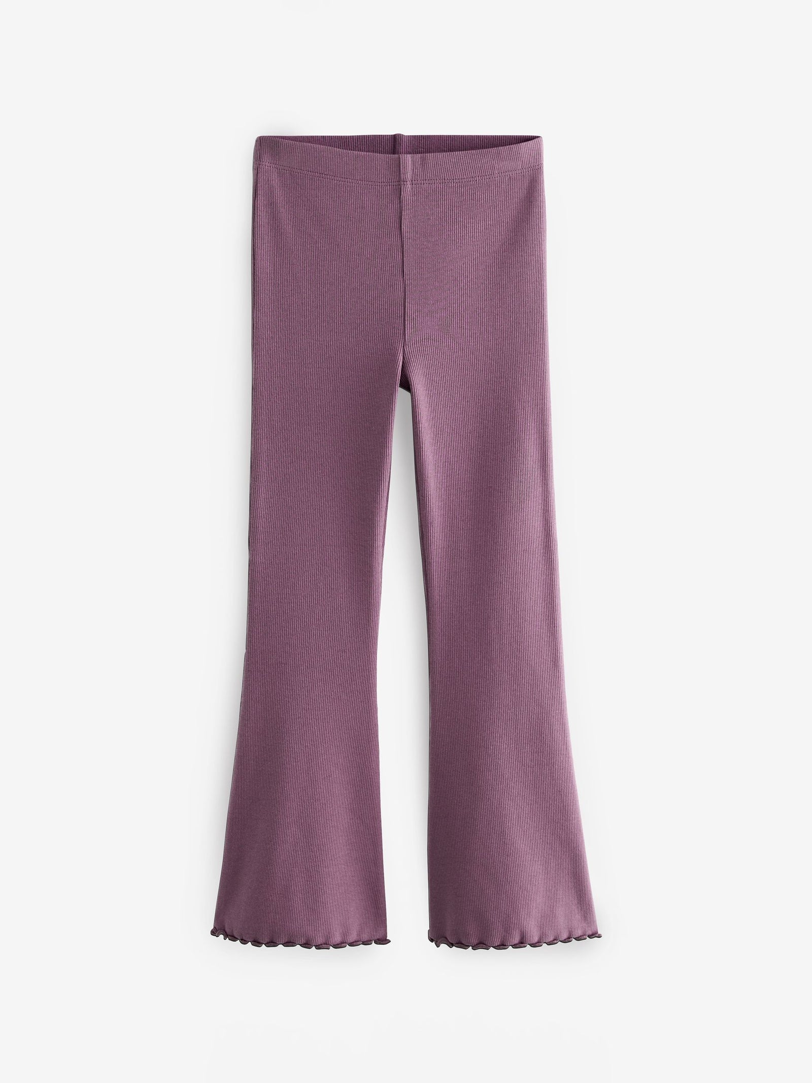 Purple 1 Pack Rib Flare Leggings (3-16yrs)