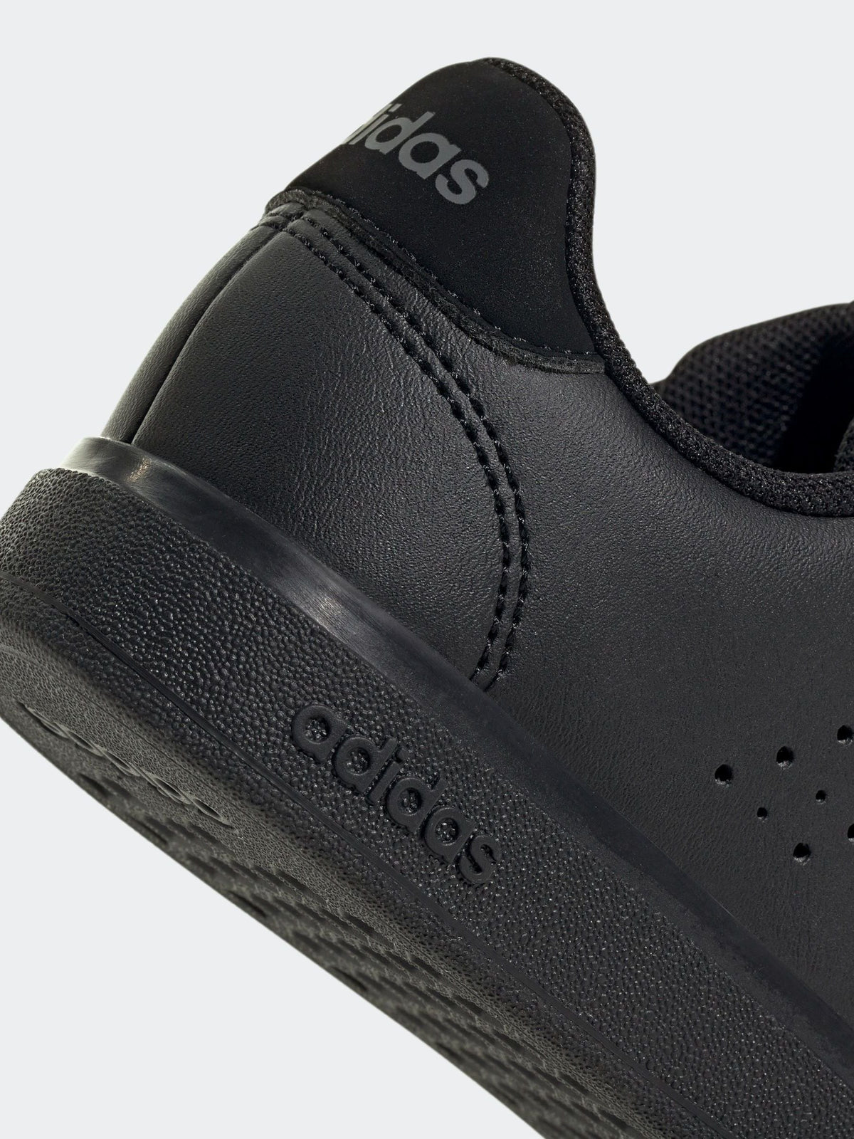 adidas Black Advantage Base 2.0 Hook and Loop Kids Trainers
