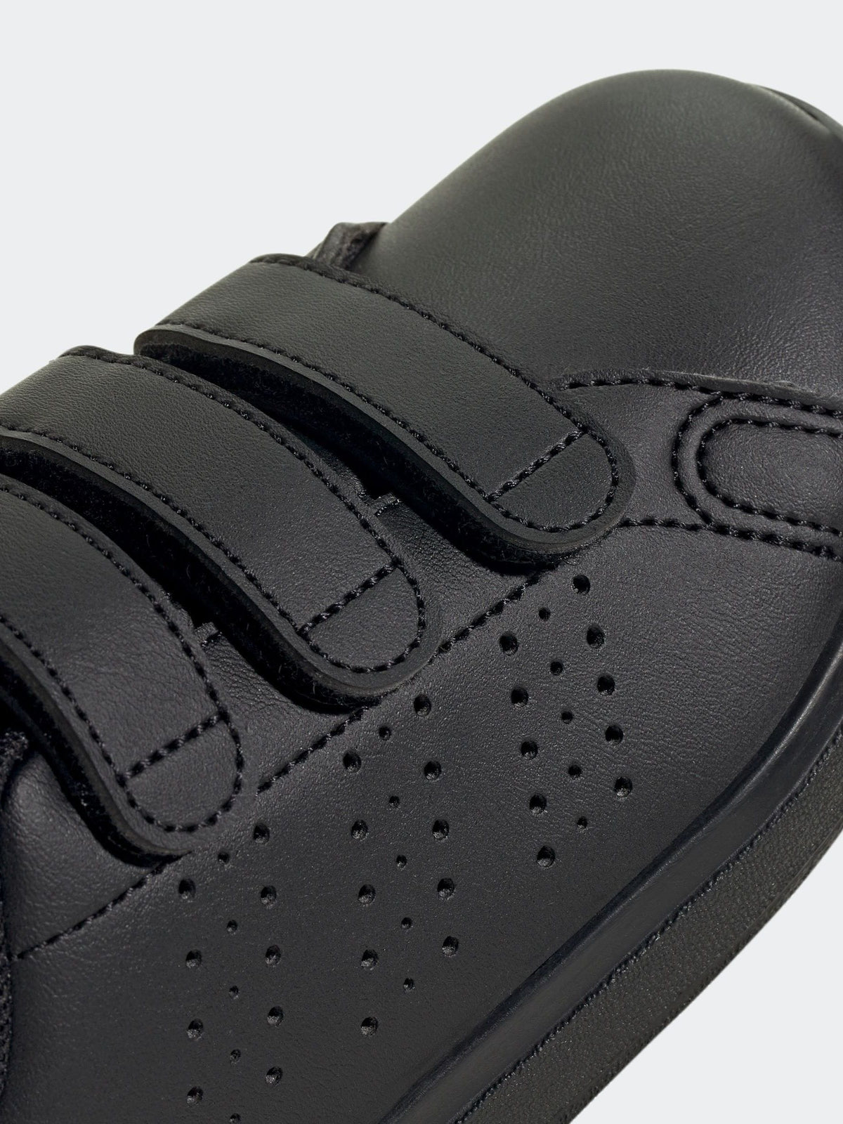 adidas Black Advantage Base 2.0 Hook and Loop Kids Trainers