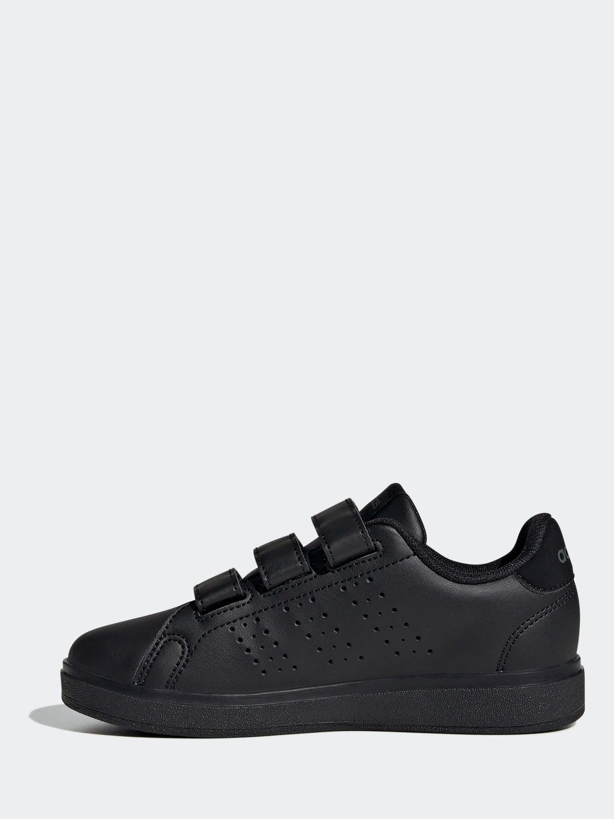 adidas Black Advantage Base 2.0 Hook and Loop Kids Trainers