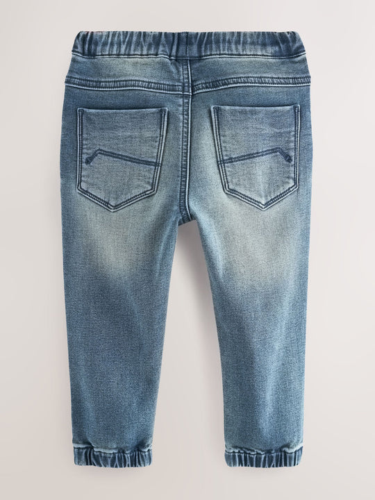 Mid Blue Regular Fit Joggers Jeans With Comfort Stretch (3mths-7yrs)