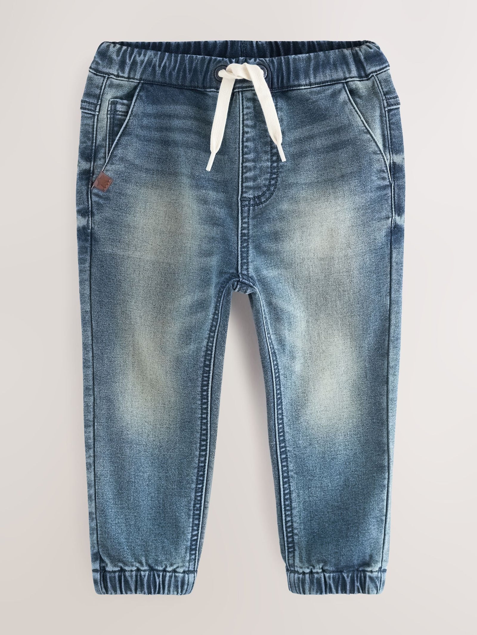 Mid Blue Regular Fit Joggers Jeans With Comfort Stretch (3mths-7yrs)
