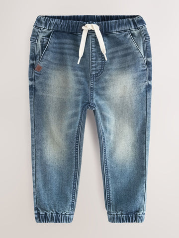 Mid Blue Regular Fit Joggers Jeans With Comfort Stretch (3mths-7yrs)