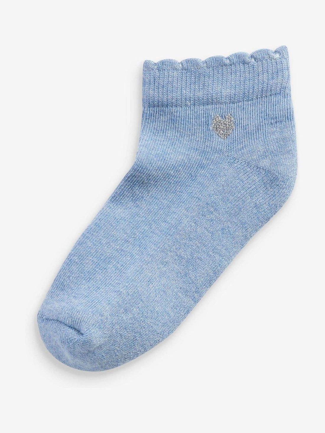 Multi 7 Pack Cotton Rich Embroidered Cushioned Sole Trainer Socks