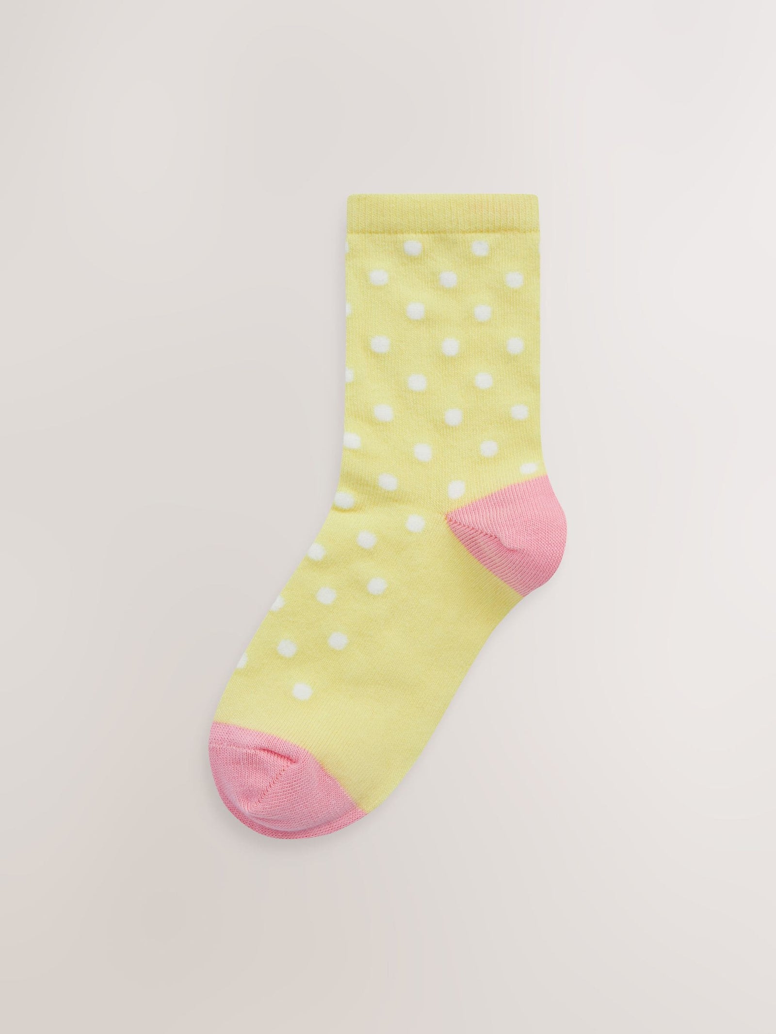 Colourful 7 Pack Cotton Rich Spot Stripe Ankle Socks