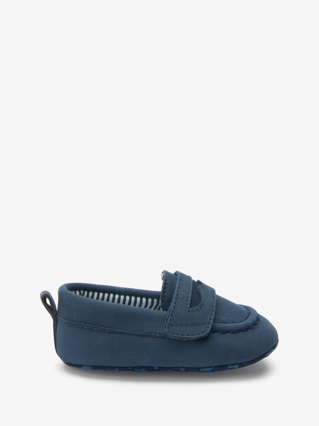 Navy Blue Baby Moccasin Shoes (0-24mths)