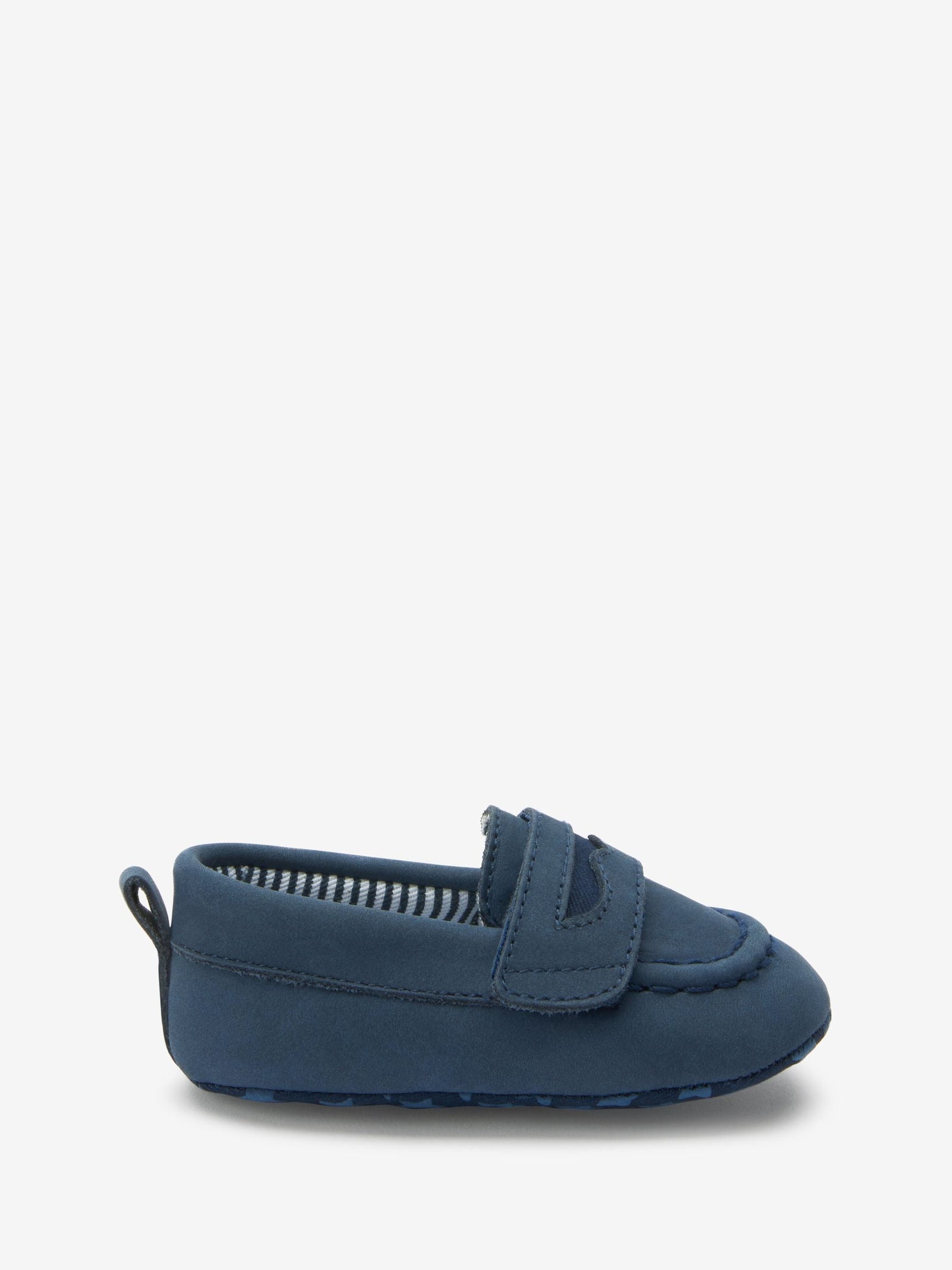 Navy Blue Baby Moccasin Shoes (0-24mths)