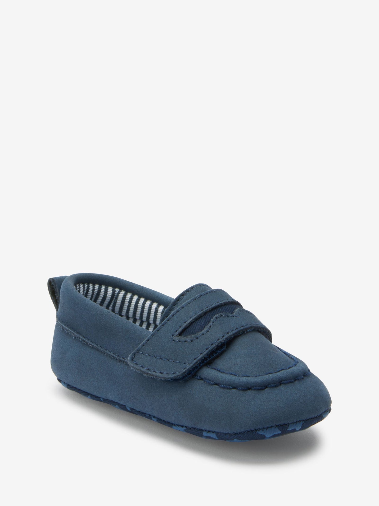Navy Blue Baby Moccasin Shoes (0-24mths)