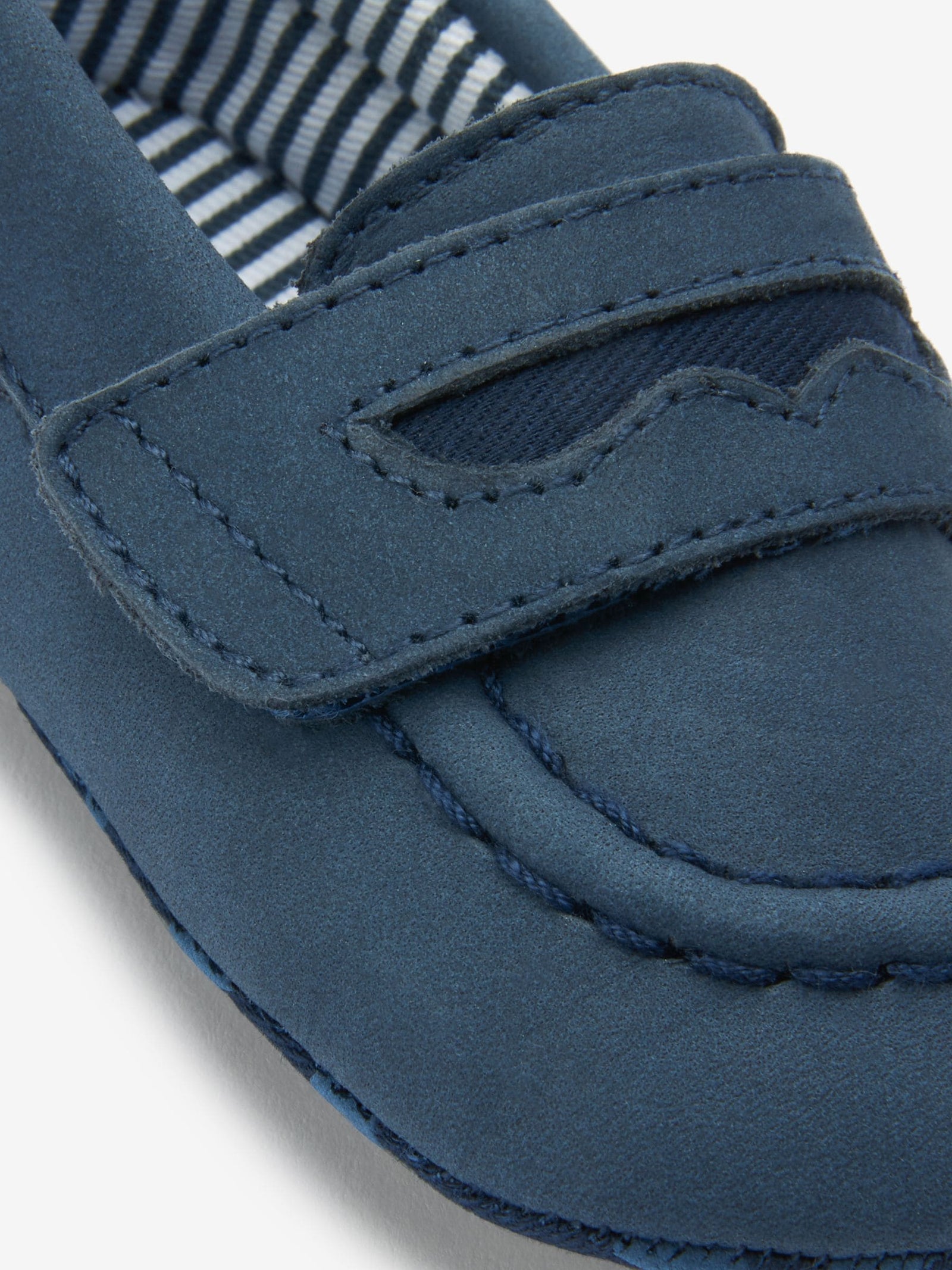Navy Blue Baby Moccasin Shoes (0-24mths)