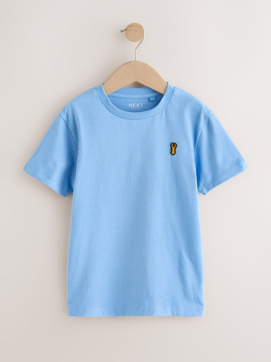 Pastels Short Sleeve Stag Embroidered T-Shirts 4 Pack (3-16yrs)