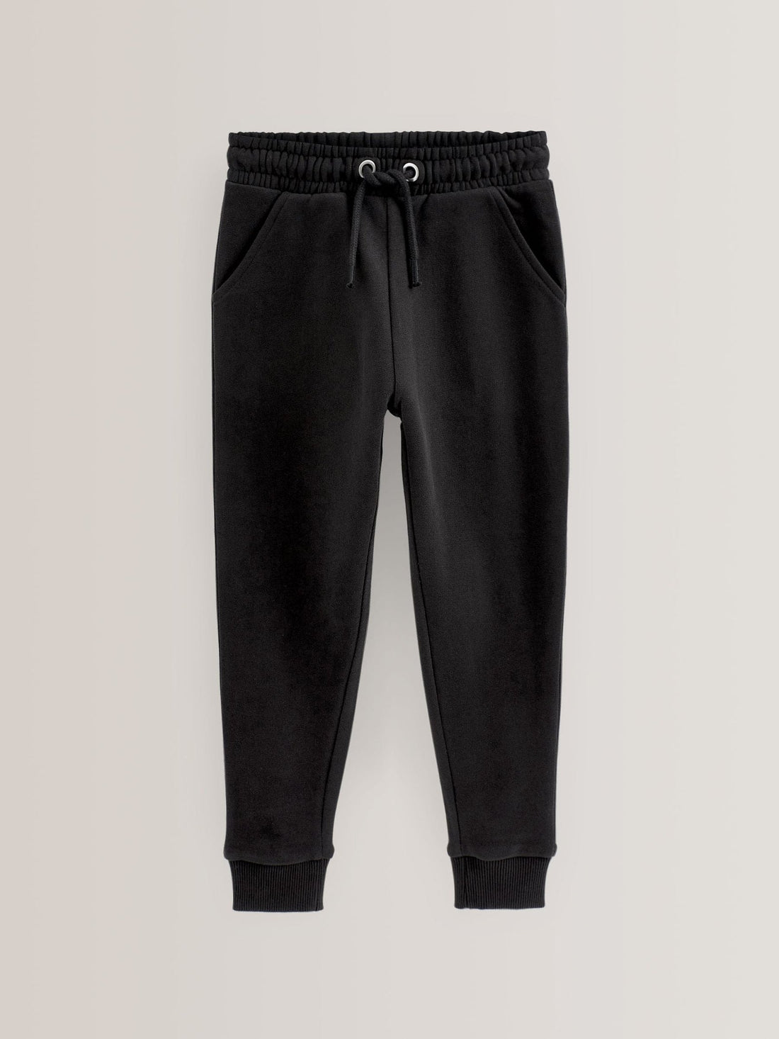 Black Soft Jersey Regular Fit Joggers (3-16yrs)