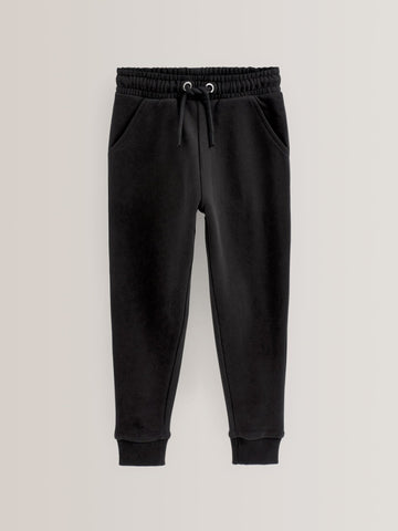 Black Soft Jersey Regular Fit Joggers (3-16yrs)
