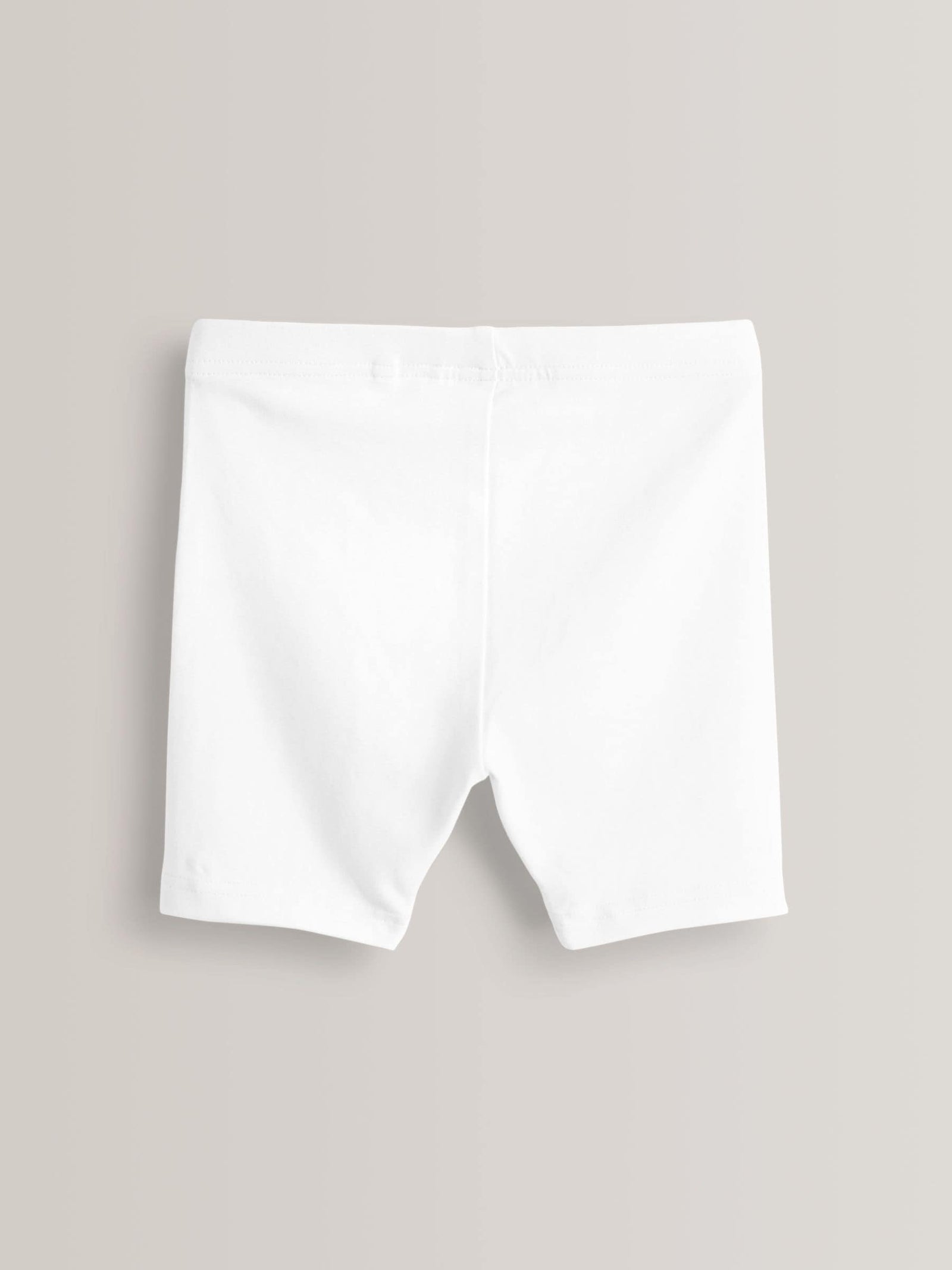 White Regular Length 5 Pack Cotton Rich Stretch Cycle Shorts (3-16yrs)