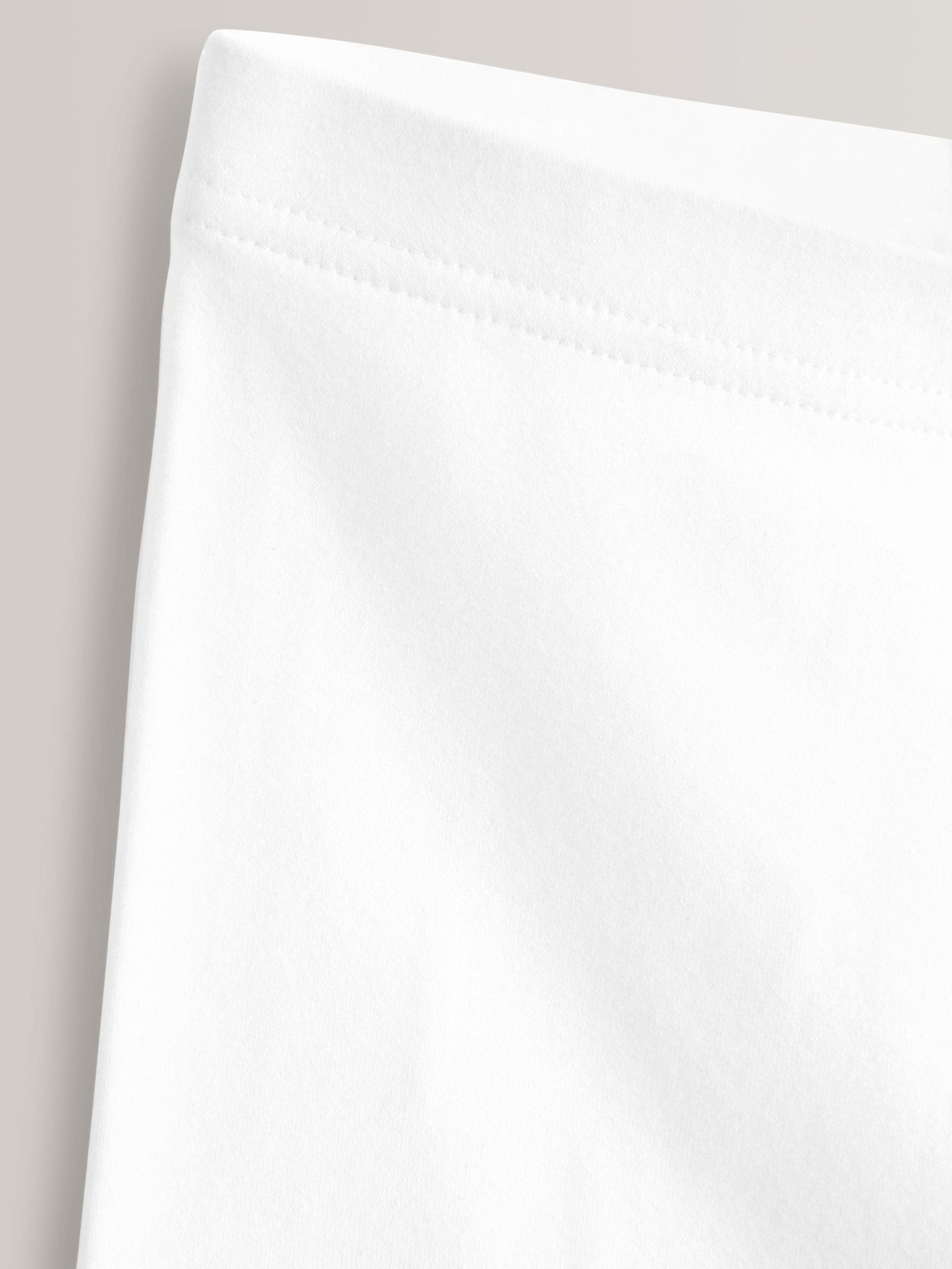 White Regular Length 5 Pack Cotton Rich Stretch Cycle Shorts (3-16yrs)