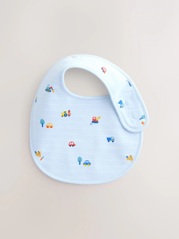 Multi Farm 5 Pack Baby Bibs