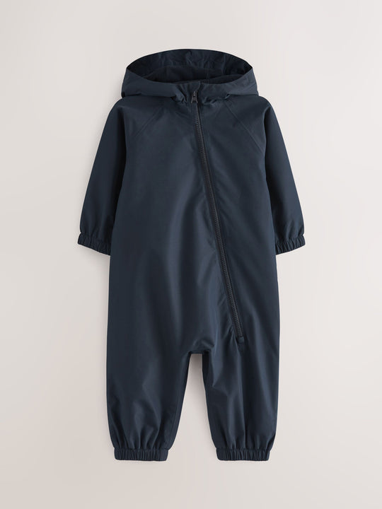 Navy Blue Waterproof Fleece Lined Puddlesuit (3mths-7yrs)