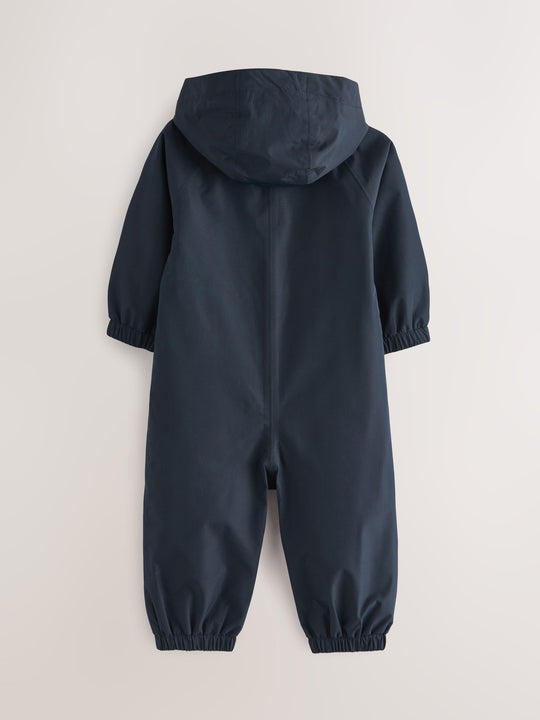 Navy Blue Waterproof Fleece Lined Puddlesuit (3mths-7yrs)