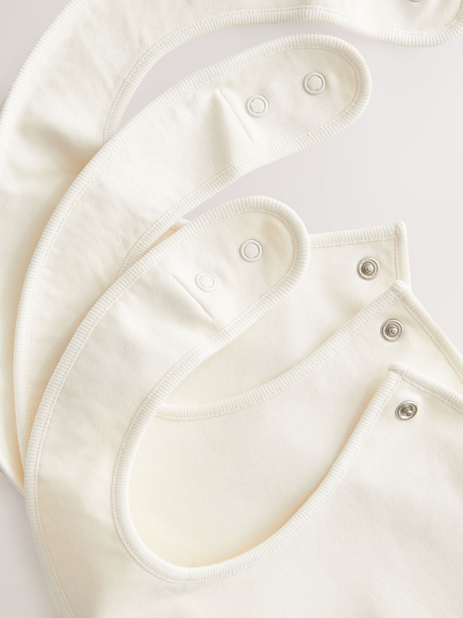 Cream Baby Regular 100% Cotton Bibs 3 Pack