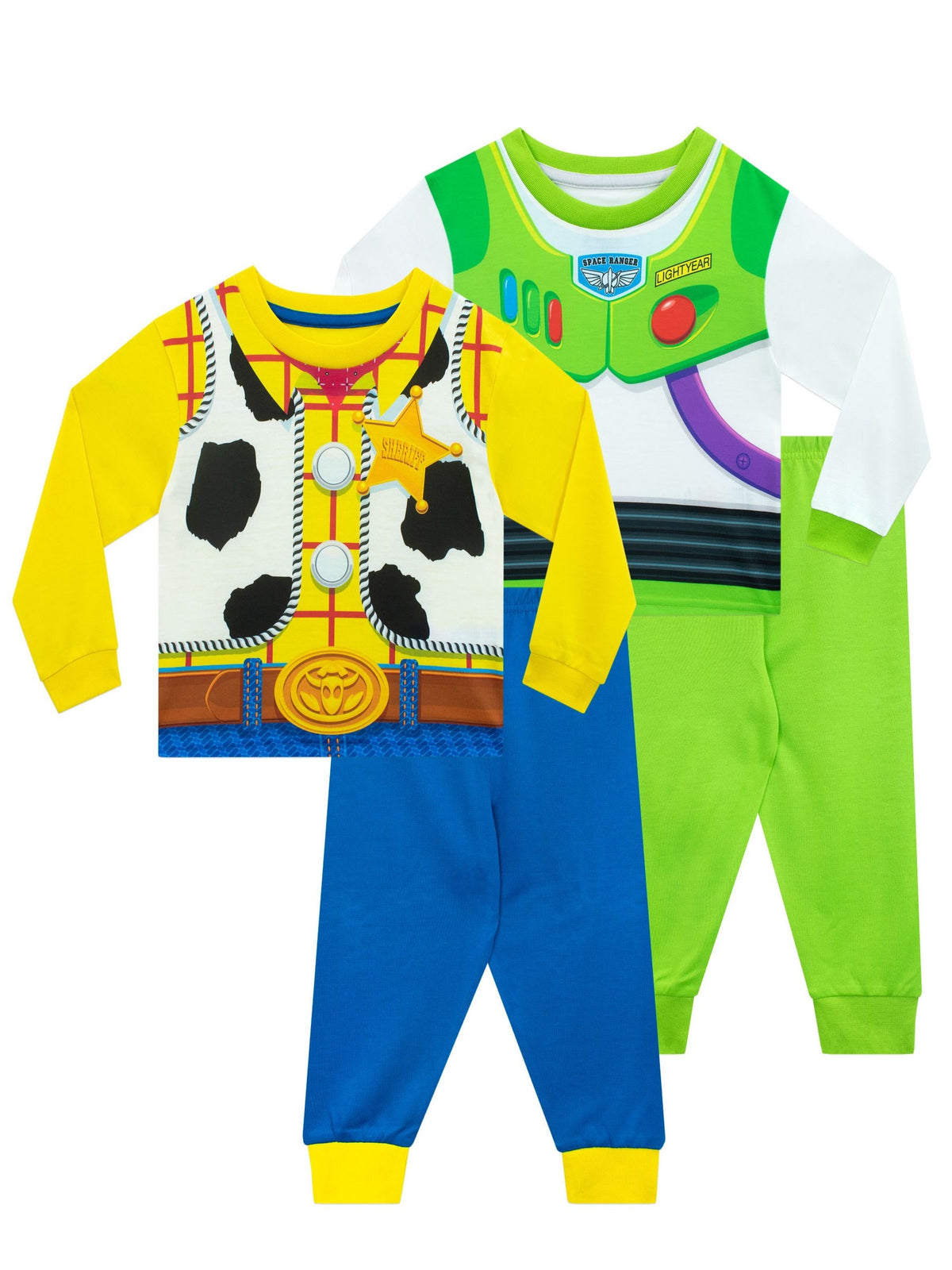 Character Green Toy Story Pyjamas 2 Pack