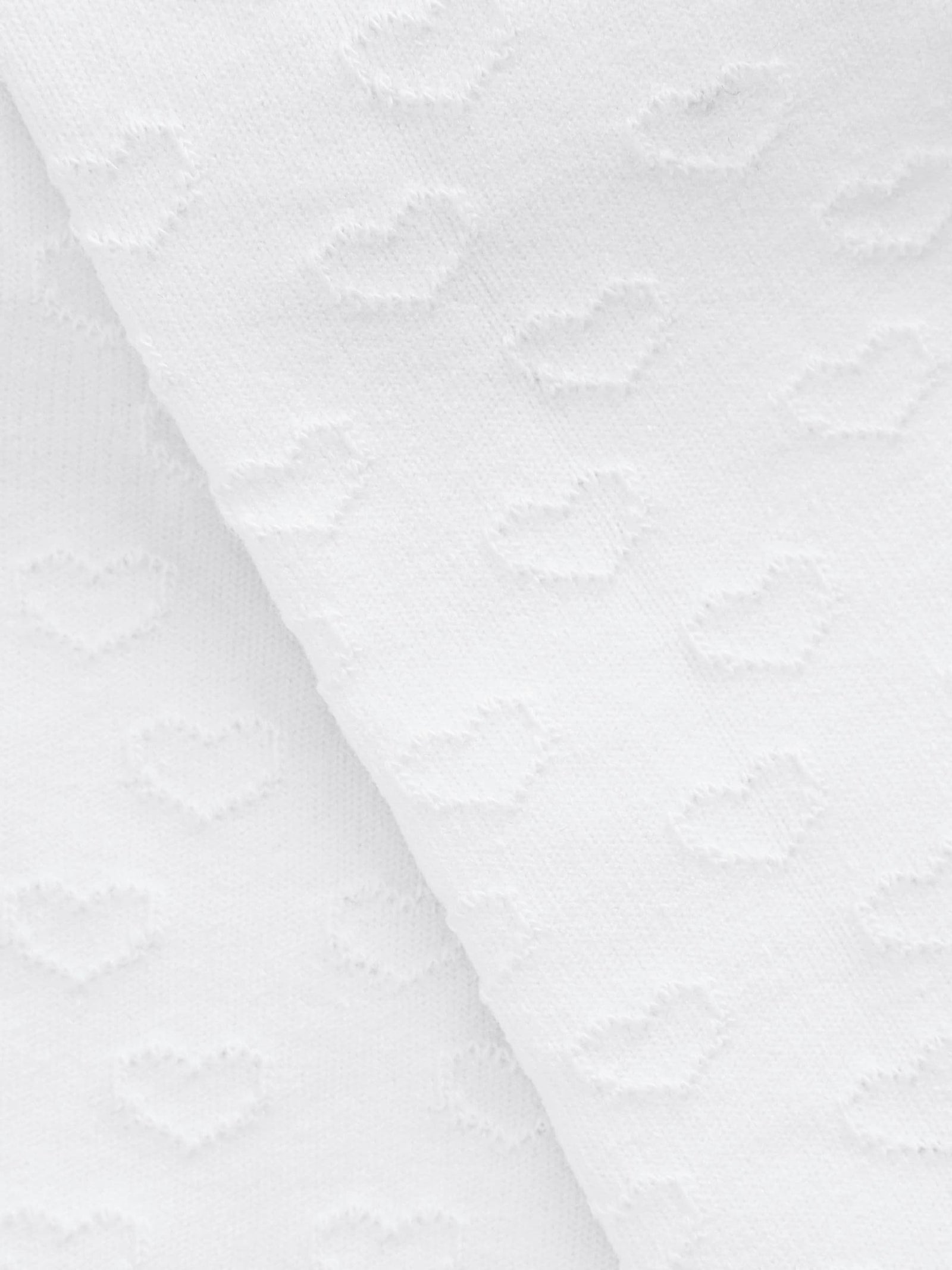 White Cotton Rich Textured Heart Tights