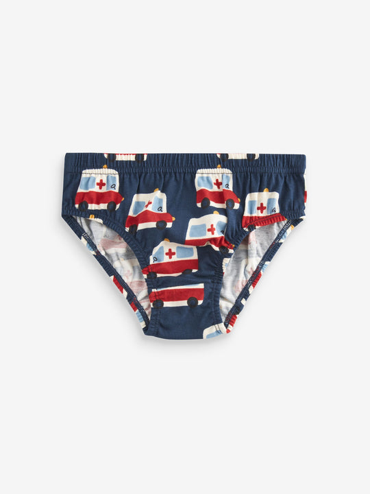Bright Primary Print Briefs 10 Pack (1.5-10yrs)