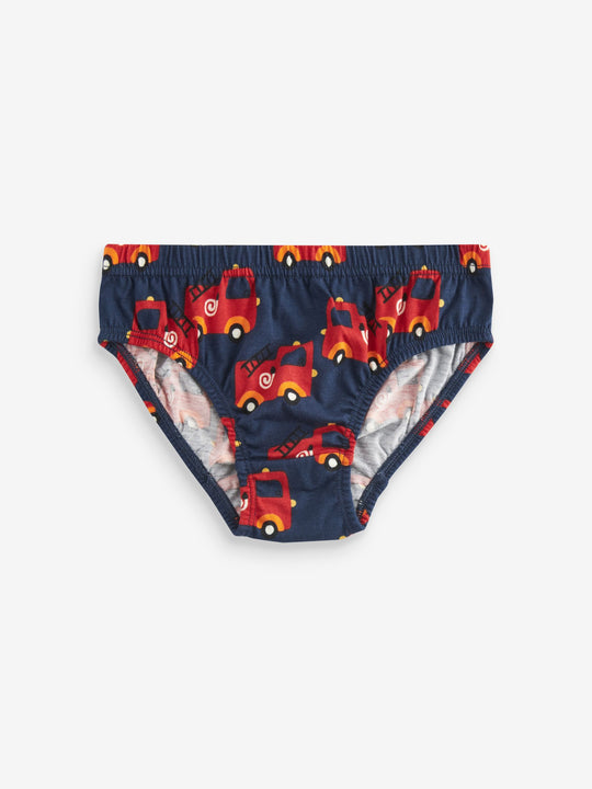 Bright Primary Print Briefs 10 Pack (1.5-10yrs)