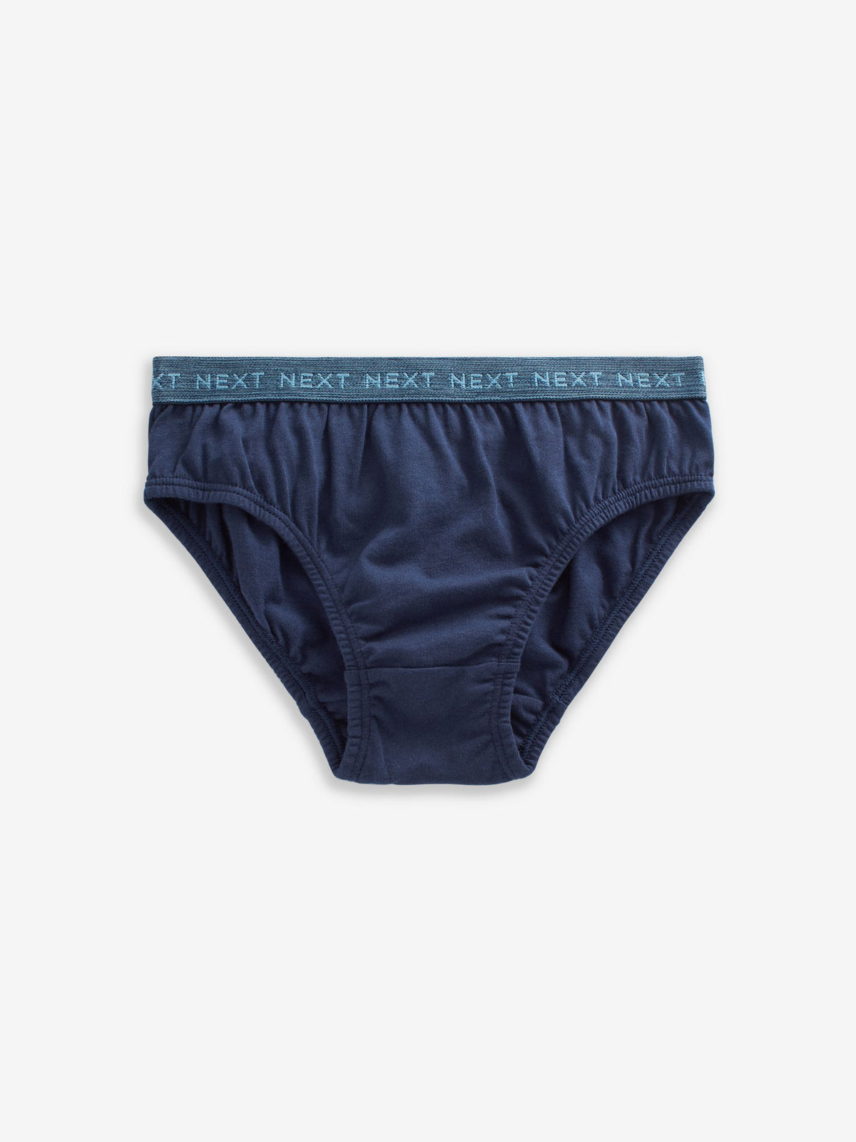 Blue Jacquard waistband 100% Cotton Briefs 5 Pack (1.5-16yrs)