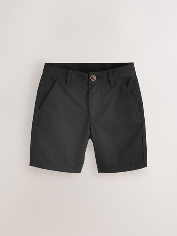 Black Regular Fit Chino Shorts (3-16yrs)