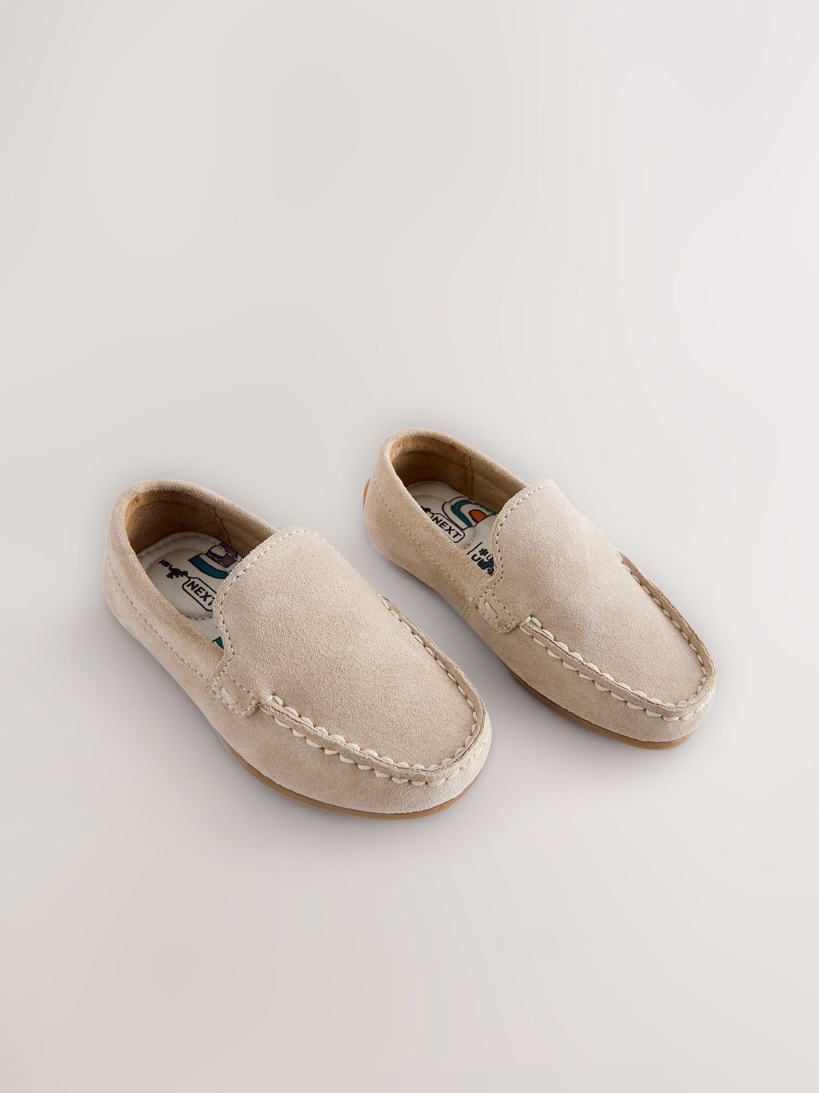 Natural Stone Standard Fit (F) Suede Slip-Ons Loafer Shoes