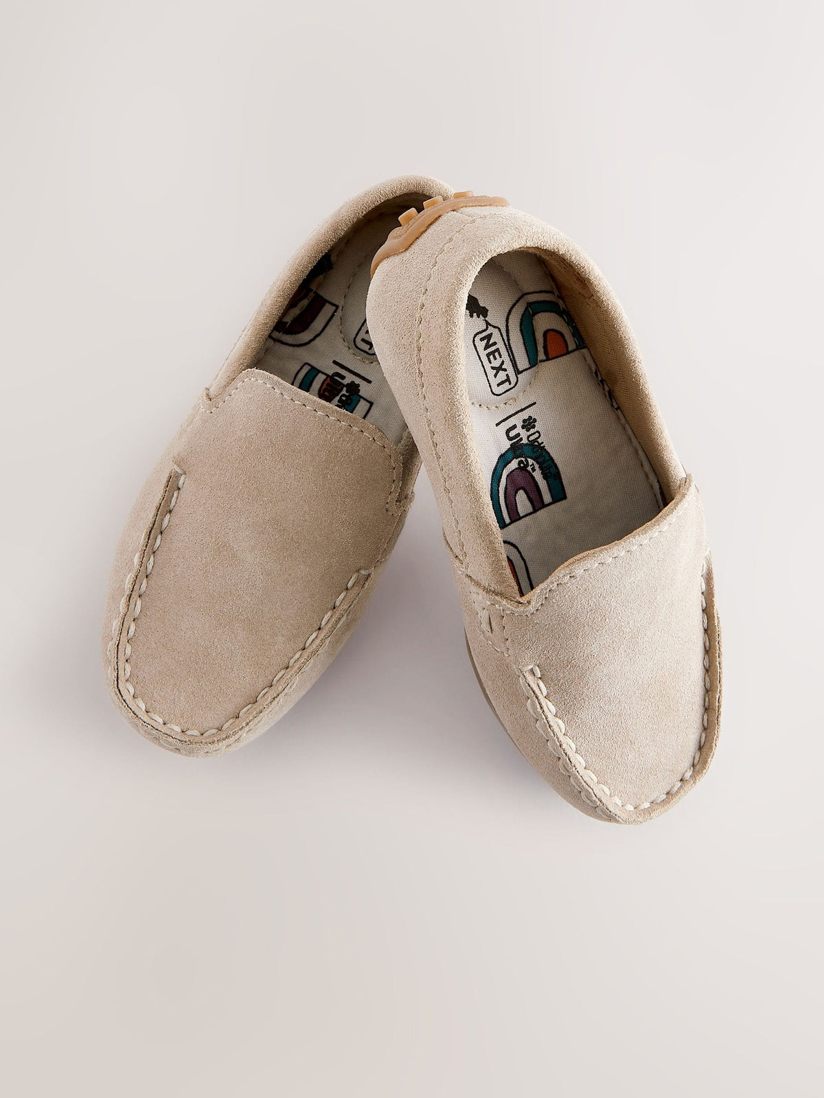 Natural Stone Standard Fit (F) Suede Slip-Ons Loafer Shoes