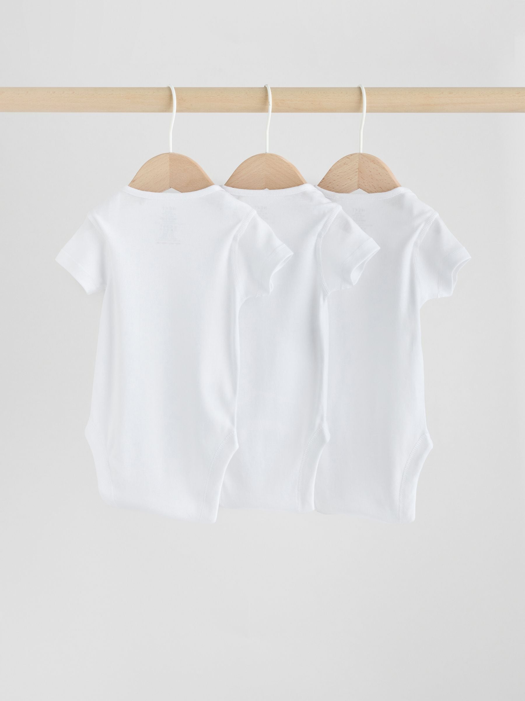 White Kind To Skin Baby Bodysuits 3 Pack