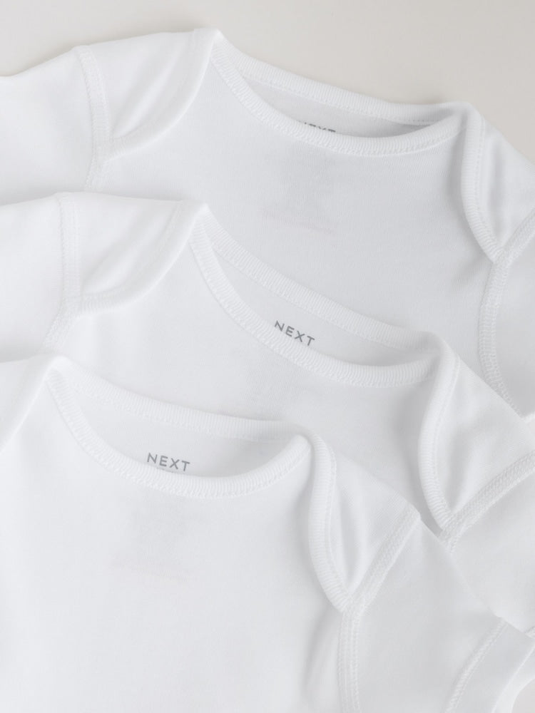 White Kind To Skin Baby Bodysuits 3 Pack