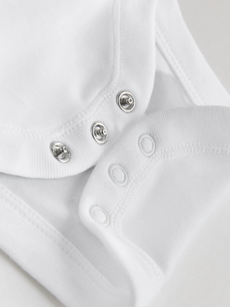 White Kind To Skin Baby Bodysuits 3 Pack