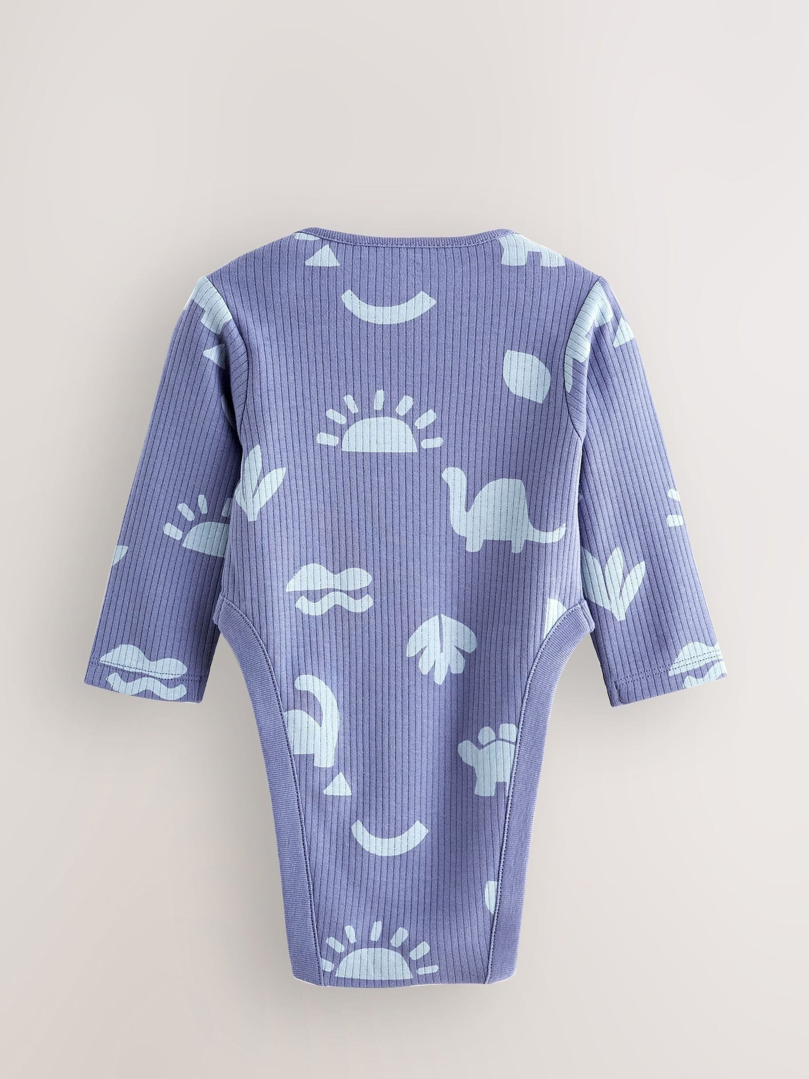 Blue Baby Hip Dysplasia Long Sleeve Bodysuits 3 Pack