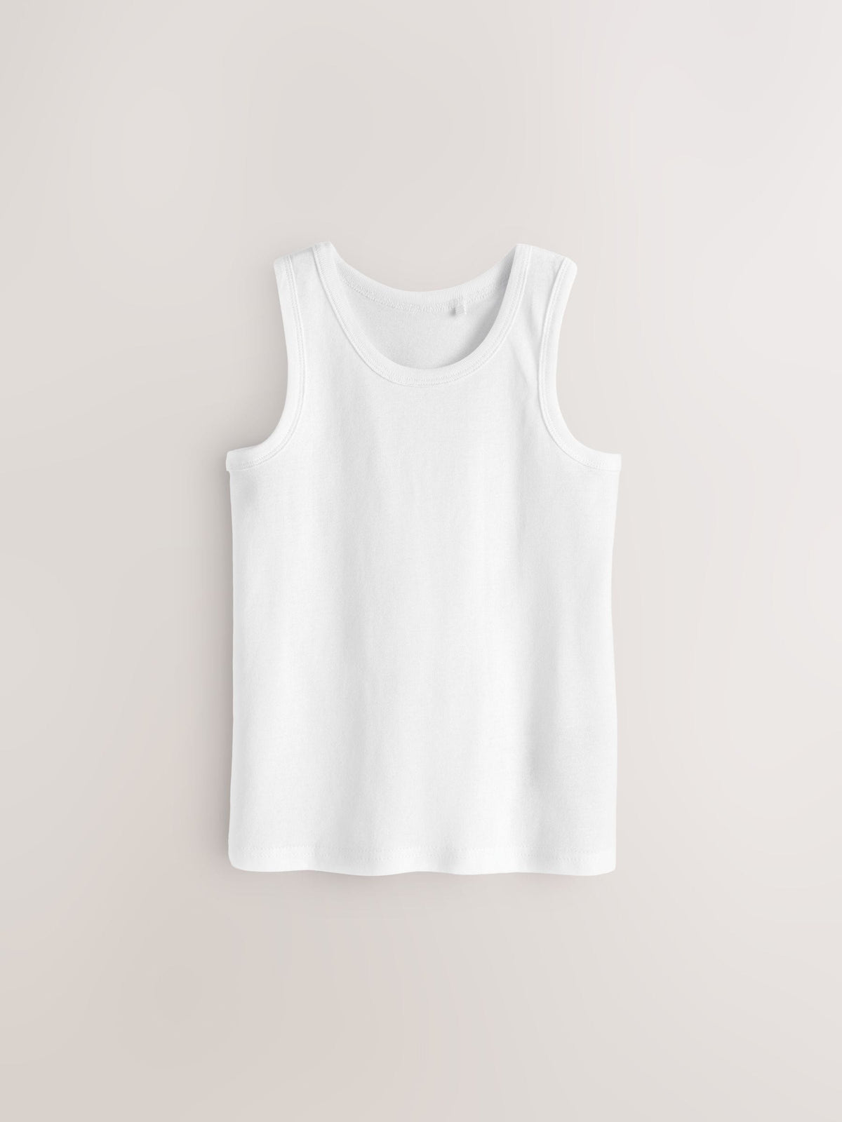 White Cotton Vests 10 Pack (1.5-16yrs)