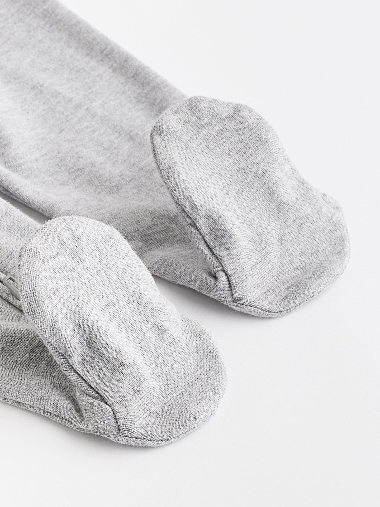 Grey Essential Zipped 100% Cotton Baby Sleepsuits 3 Pack (0-3yrs)