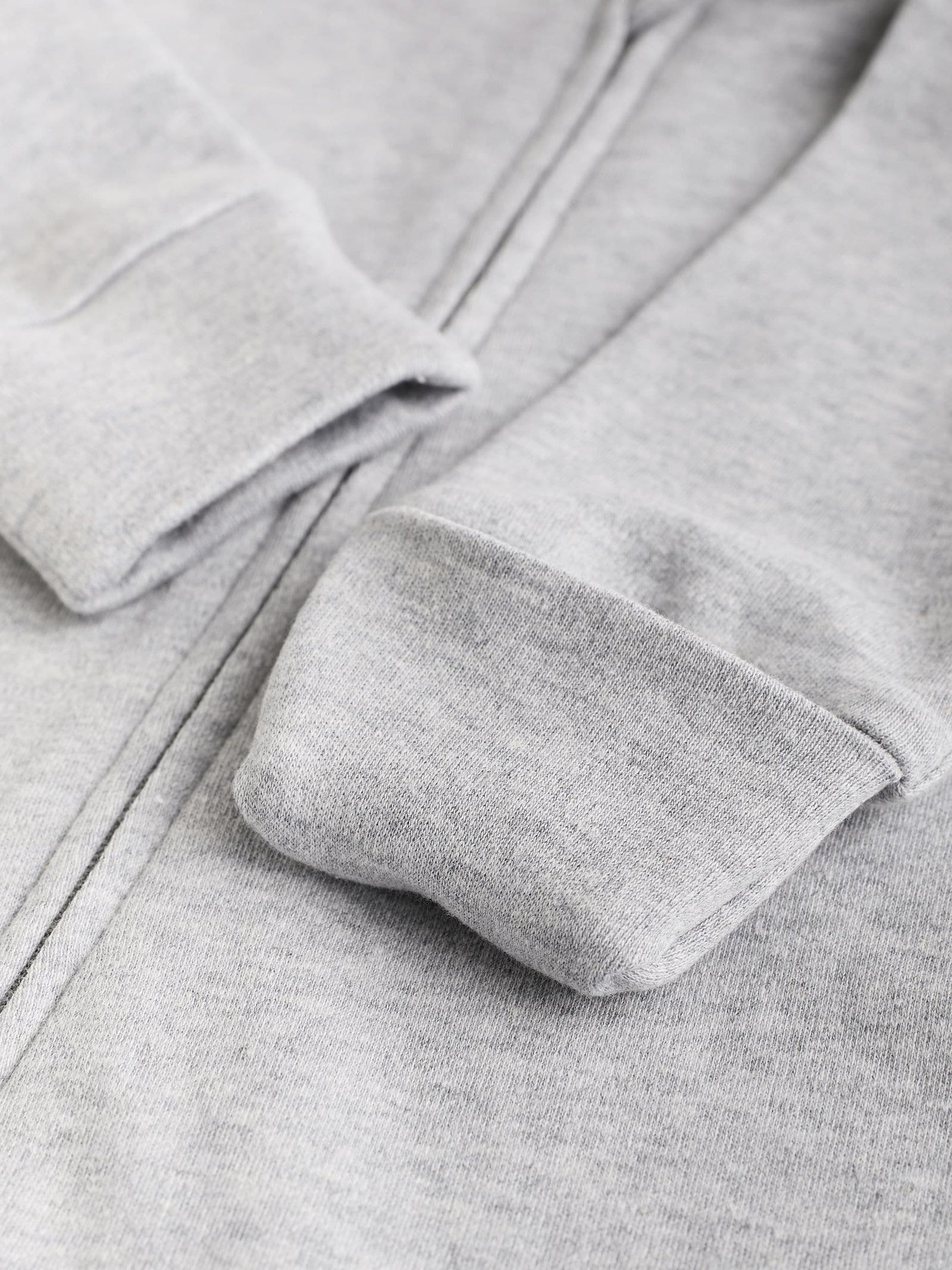 Grey Essential Zipped 100% Cotton Baby Sleepsuits 3 Pack (0-3yrs)