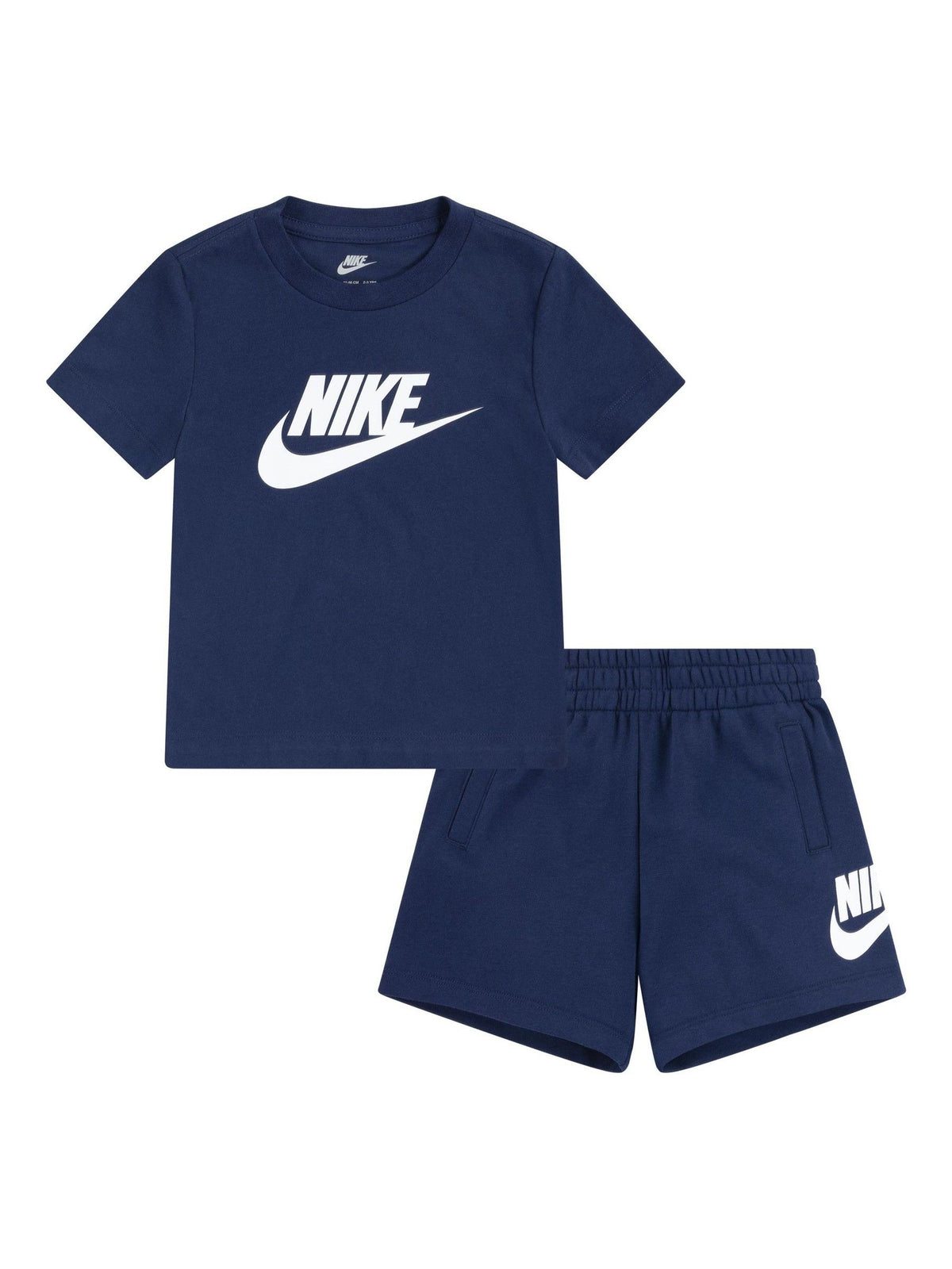 Nike Navy Club T-Shirt and Shorts Set