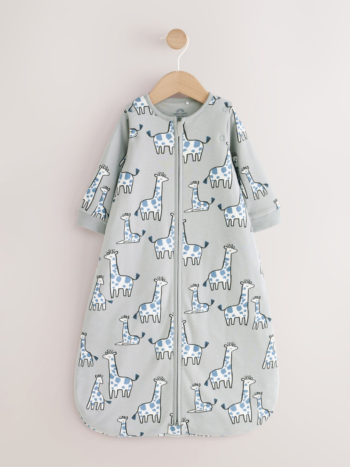 Green Giraffe 2.5 Tog Removable Sleeve Baby Sleep Bag