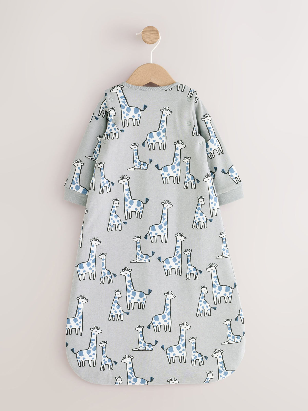 Green Giraffe 2.5 Tog Removable Sleeve Baby Sleep Bag