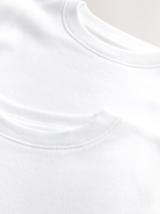 White Thermal Long Sleeve Tops 2 Pack (2-16yrs)