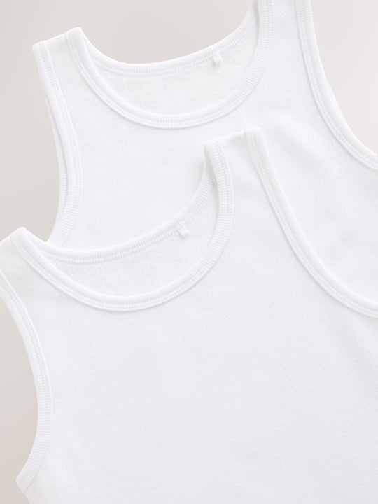 White Thermal Vests 2 Pack (2-16yrs)