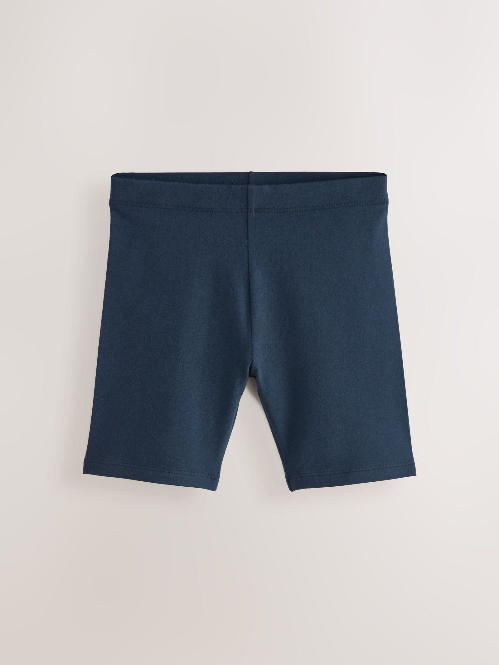 Navy Blue Longer Length 2 Pack Cotton Rich Stretch Cycle Shorts (3-16yrs)