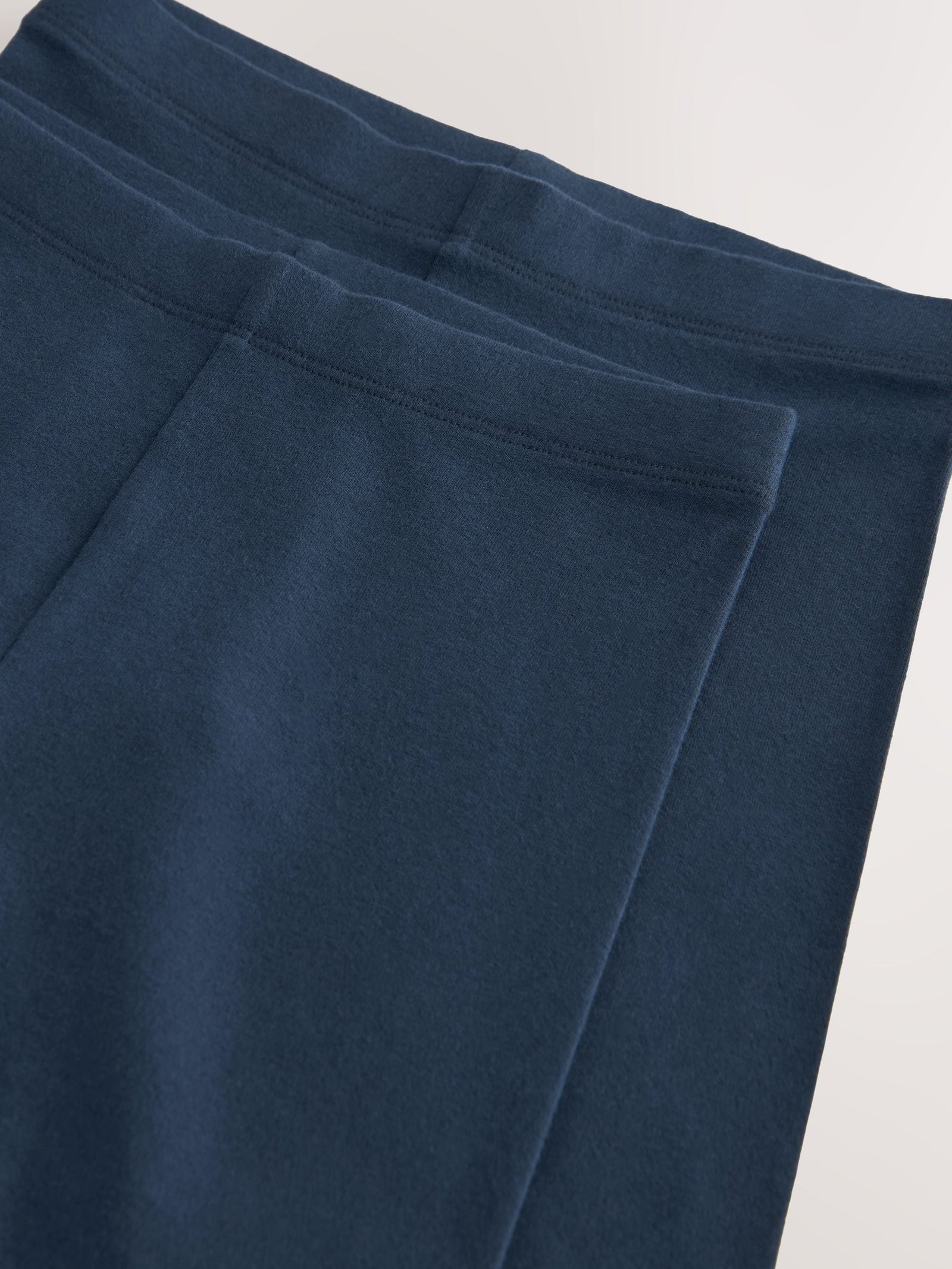 Navy Blue Longer Length 2 Pack Cotton Rich Stretch Cycle Shorts (3-16yrs)