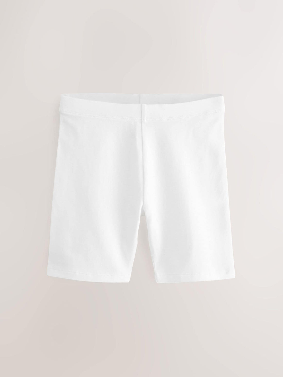 White Longer Length 2 Pack Cotton Rich Stretch Cycle Shorts (3-16yrs)