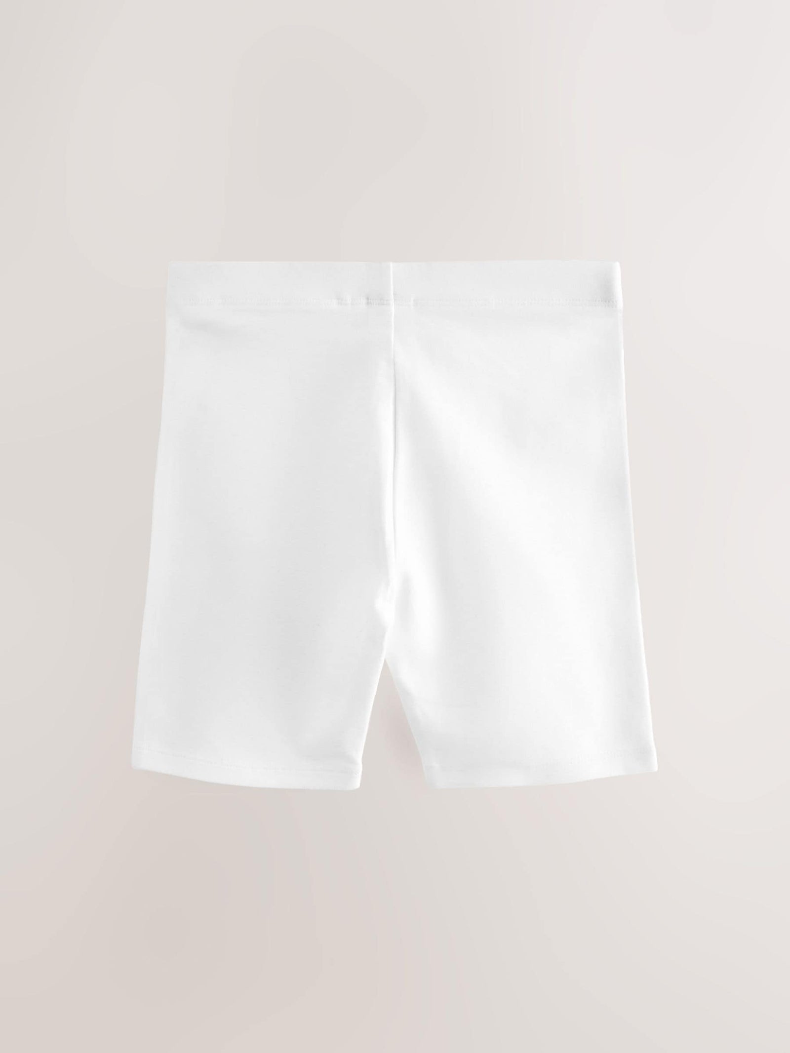 White Longer Length 2 Pack Cotton Rich Stretch Cycle Shorts (3-16yrs)