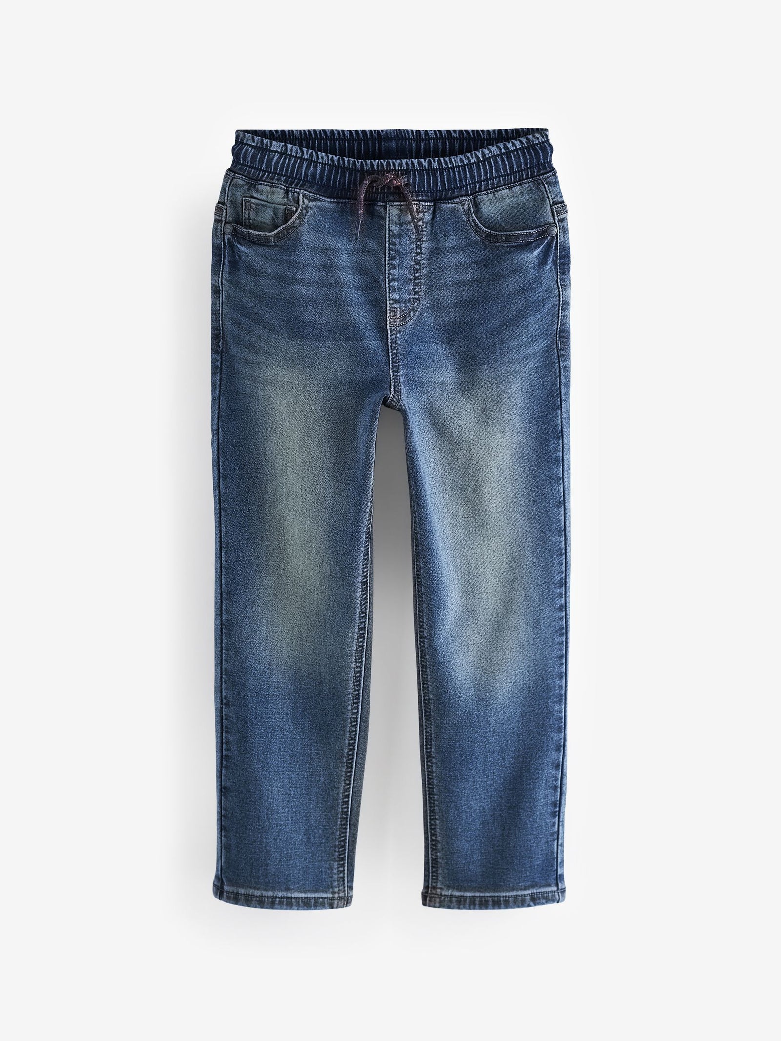 Mid Vintage Blue Loose Fit Stretch Elasticated Waist Jeans (3-16yrs)