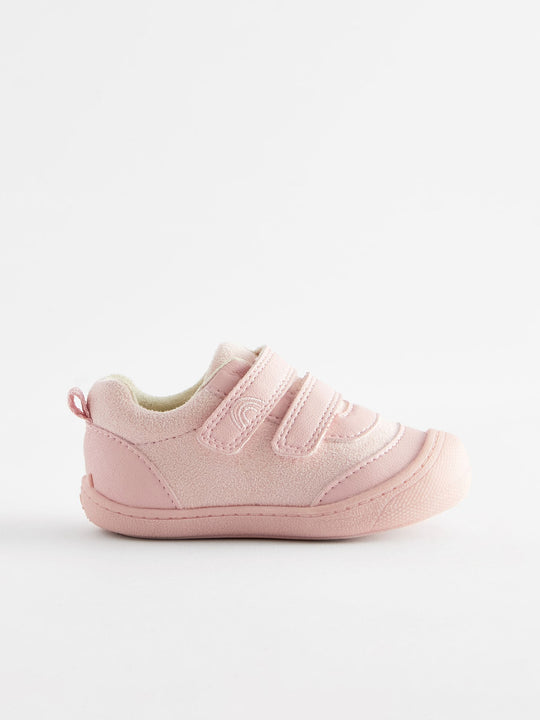 Pink Wide Fit (G) Crawler Trainers