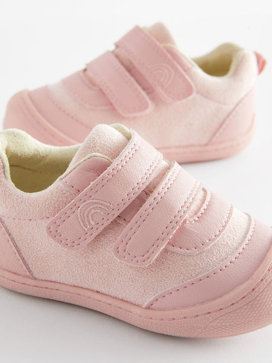 Pink Wide Fit (G) Crawler Trainers