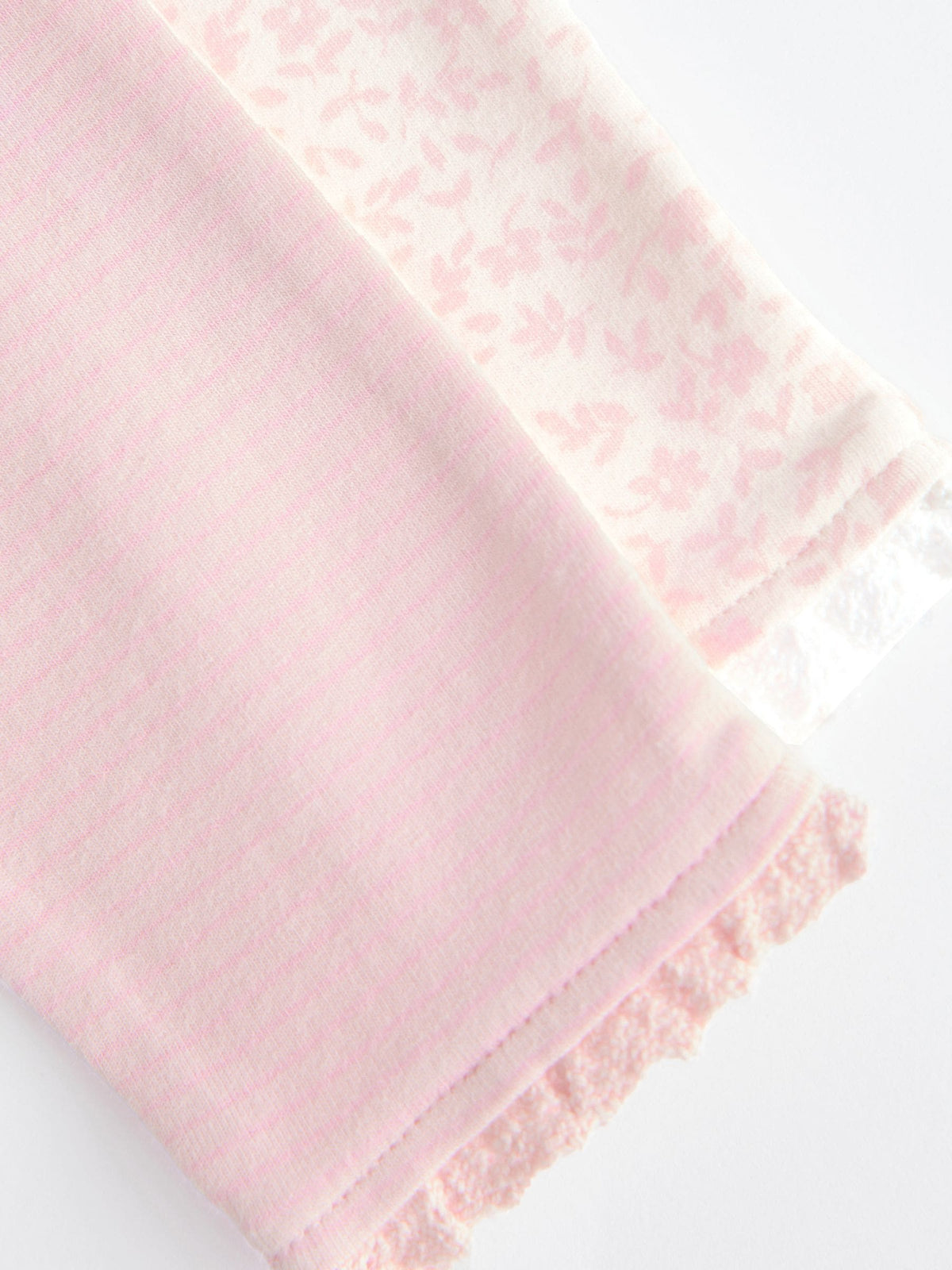 White/Pink Baby Leggings 4 Pack (0mths-2yrs)